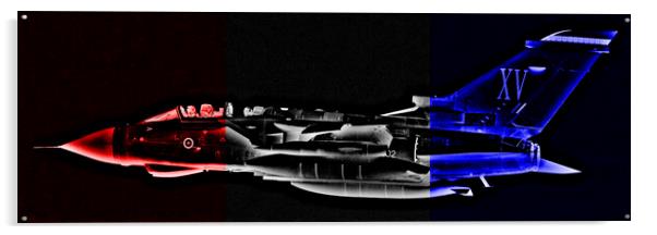 RAF Panavia Tornado GR4 fighter bomber (Abstract)  Acrylic by Allan Durward Photography