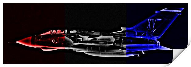 RAF Panavia Tornado GR4 fighter bomber (Abstract)  Print by Allan Durward Photography