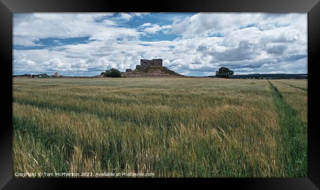 "Ruins of Duffus Castle: Legends Unveiled" Framed Print by Tom McPherson