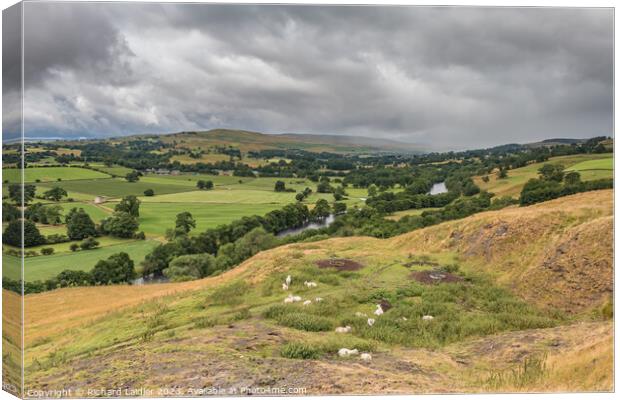 Squall Approaching Whistle Crag, Teesdale Canvas Print by Richard Laidler