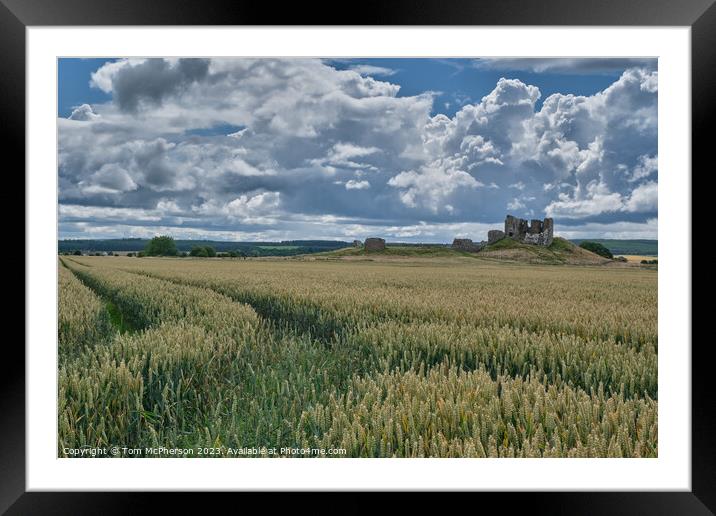 Dramatic Clouds at Duffus Castle Framed Mounted Print by Tom McPherson