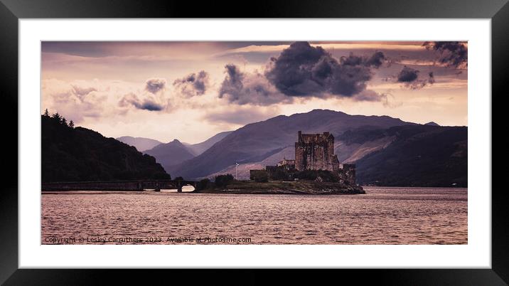 Eilan Donan Castle Framed Mounted Print by Lesley Carruthers