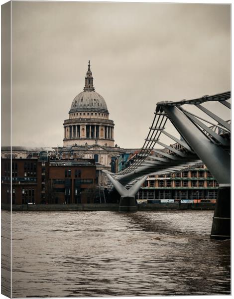 Dome Across The River Canvas Print by Martyn Large