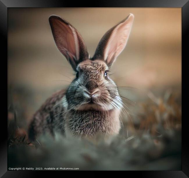 Animal Rabbit  Framed Print by Paddy 