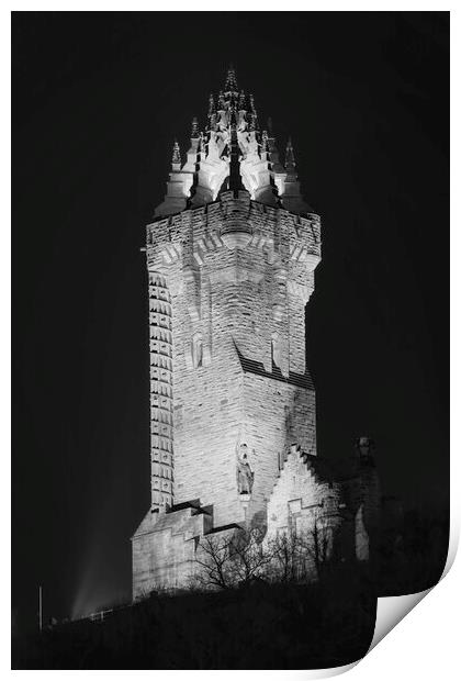 The Wallace Monument  Print by Anthony McGeever