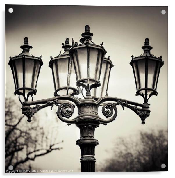 A victoriana street light Acrylic by Paddy 