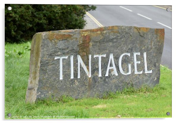 Tintagel Sign Acrylic by Lisa PB