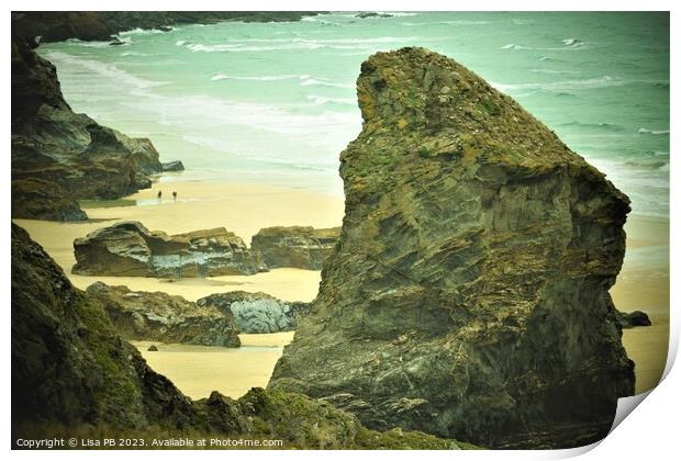 Sea Rocks Print by Lisa PB