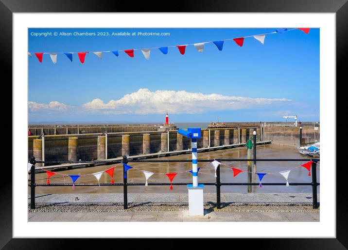 Watchet Somerset  Framed Mounted Print by Alison Chambers