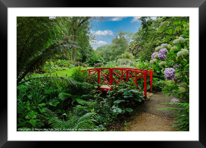 Enchanting Oasis: A Blissful Garden Escape Framed Mounted Print by Roger Mechan