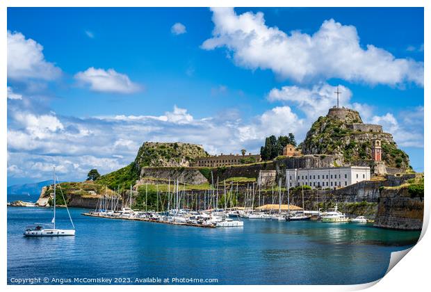 Old Fortress of Corfu, Greece Print by Angus McComiskey