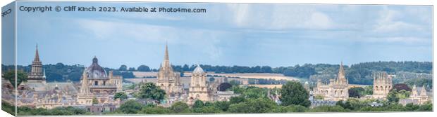 Oxford Panorama Canvas Print by Cliff Kinch