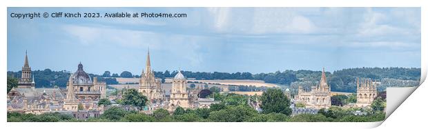 Oxford Panorama Print by Cliff Kinch