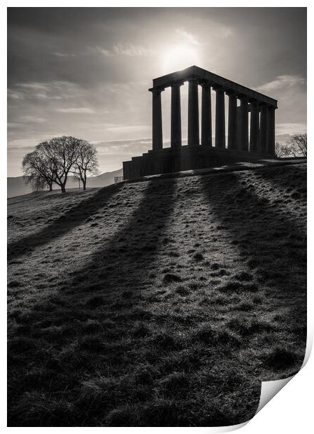 National Monument of Scotland Print by Dave Bowman