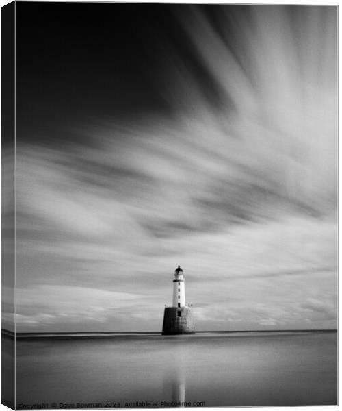 Rattray Head Lighthouse II Canvas Print by Dave Bowman