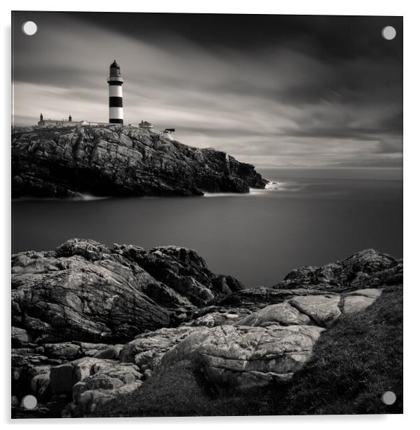 Eilean Glas Lighthouse II Acrylic by Dave Bowman
