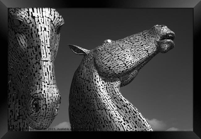 The Kelpies Framed Print by Dave Bowman