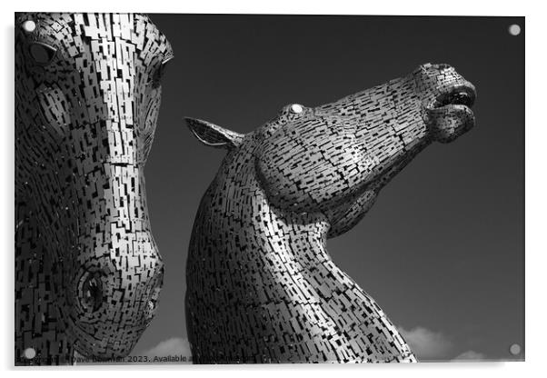 The Kelpies Acrylic by Dave Bowman