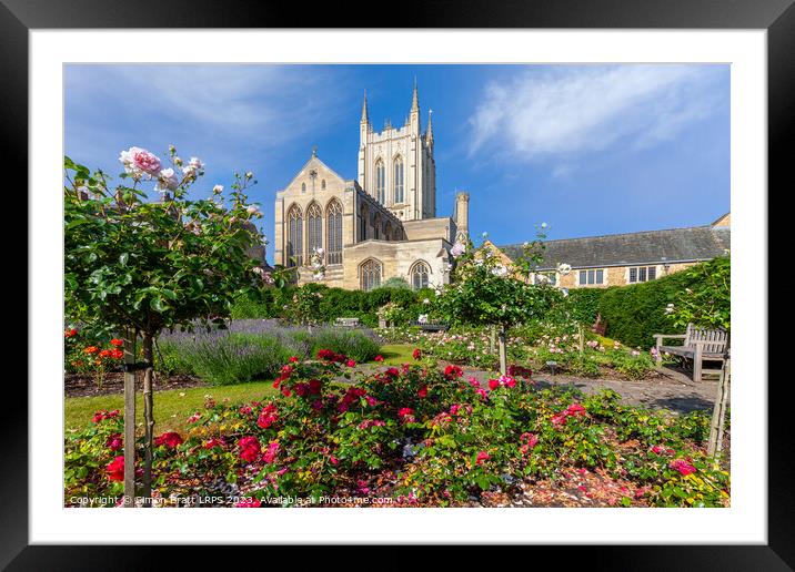 St. Edmundsbury Cathedral in Bury St. Edmunds in Suffolk Framed Mounted Print by Simon Bratt LRPS
