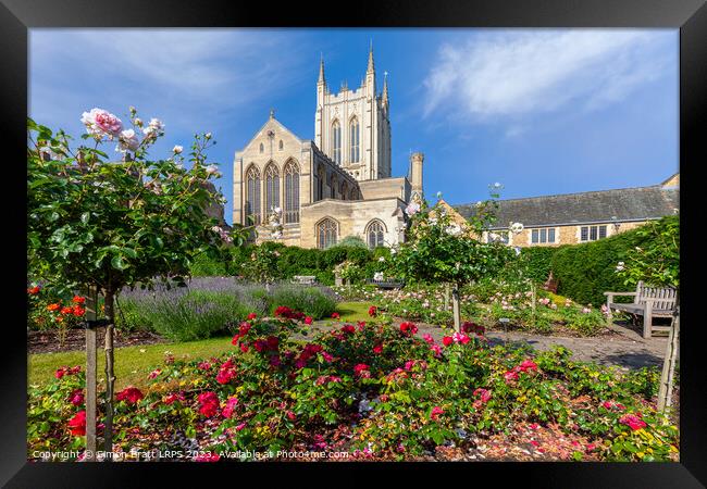 St. Edmundsbury Cathedral in Bury St. Edmunds in Suffolk Framed Print by Simon Bratt LRPS