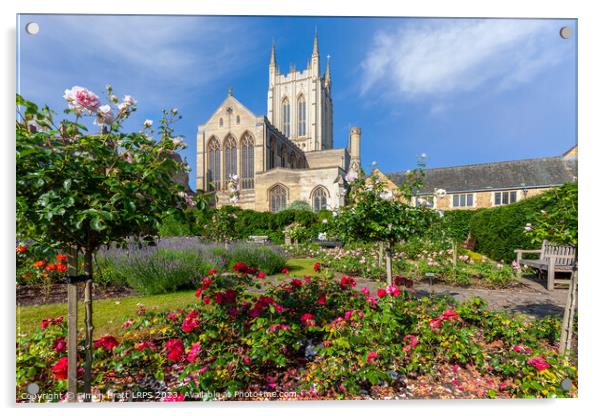 St. Edmundsbury Cathedral in Bury St. Edmunds in Suffolk Acrylic by Simon Bratt LRPS