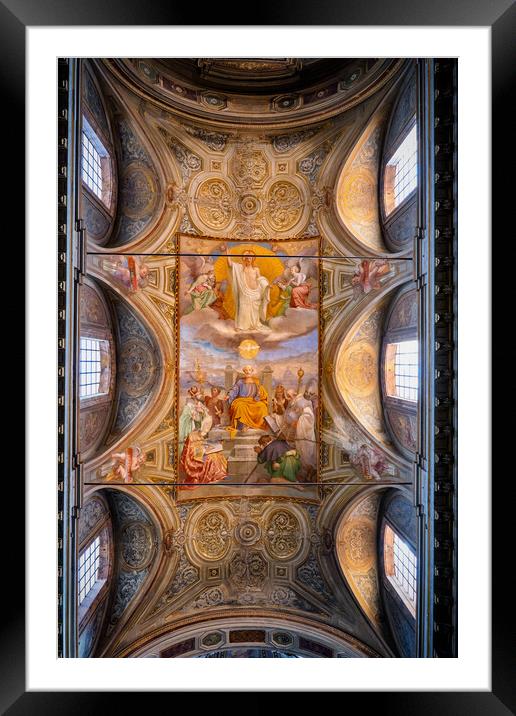 Church of San Rocco Vault in Rome Framed Mounted Print by Artur Bogacki