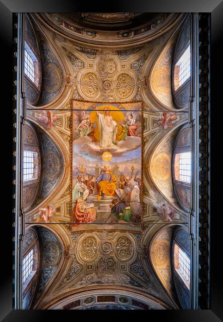 Church of San Rocco Vault in Rome Framed Print by Artur Bogacki