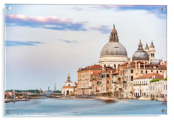 Basilica di Santa Maria della Salute in Venice. Acrylic by Cristi Croitoru