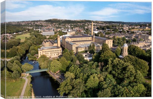 Salts Mill  Canvas Print by Chris North
