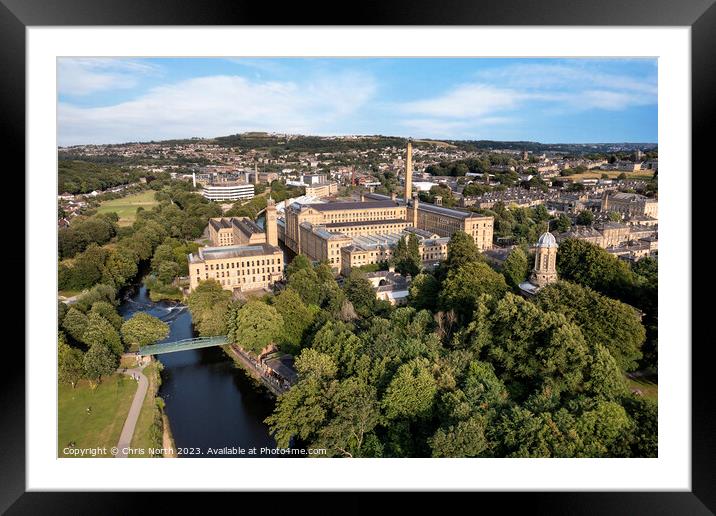 Salts Mill  Framed Mounted Print by Chris North