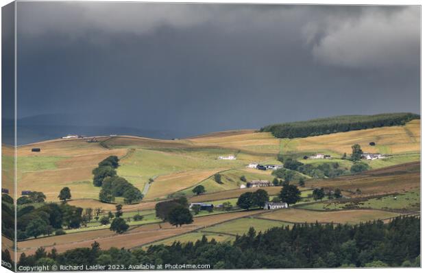 Ettersgill, Teesdale between Squalls Canvas Print by Richard Laidler