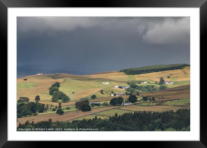 Ettersgill, Teesdale between Squalls Framed Mounted Print by Richard Laidler