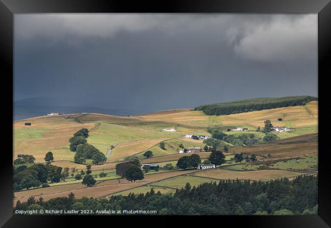 Ettersgill, Teesdale between Squalls Framed Print by Richard Laidler