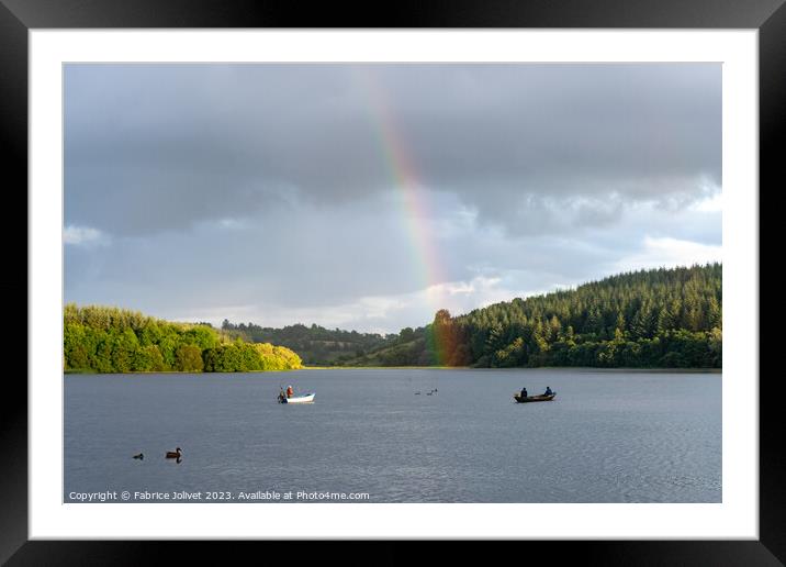 Spectrum Arch Over Tranquil Waters Framed Mounted Print by Fabrice Jolivet