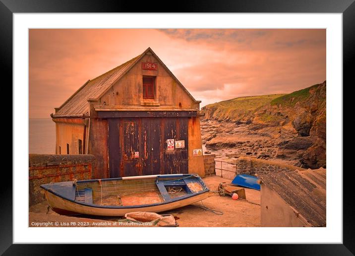 Old Lifeboat Station Framed Mounted Print by Lisa PB