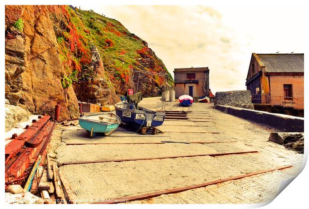 Lifeboat Station Jetty Print by Lisa PB