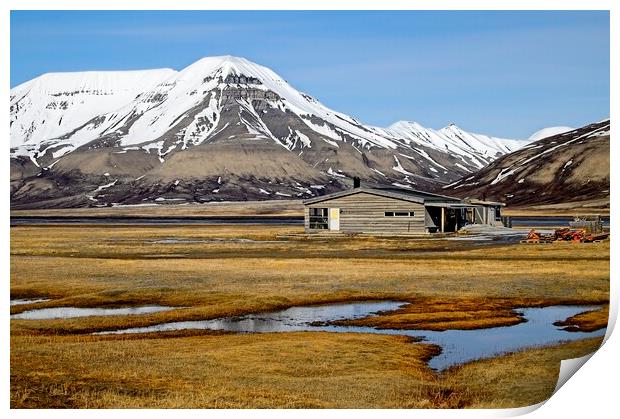 Splendid Isolation on Arctic Svalbard Print by Martyn Arnold