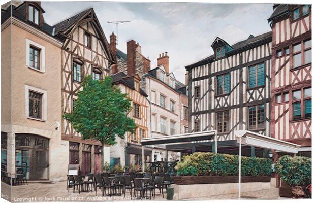 Historical Charm in Orleans - LU2304-1030296-PIN Canvas Print by Jordi Carrio