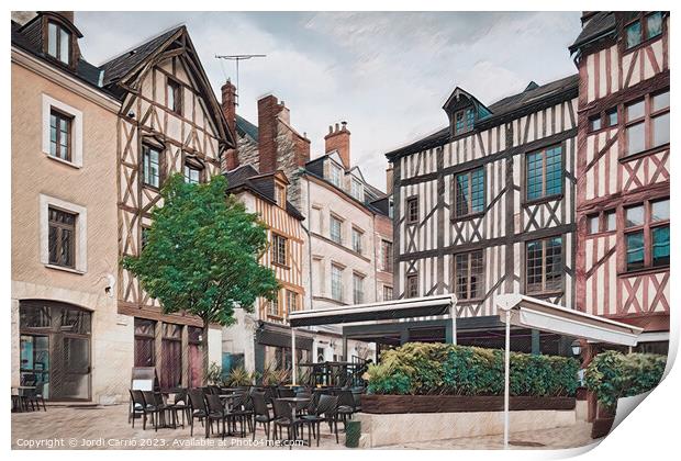 Historical Charm in Orleans - LU2304-1030296-PIN Print by Jordi Carrio