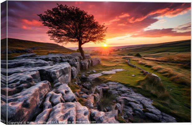 Yorkshire Dales Majesty Canvas Print by Robert Deering