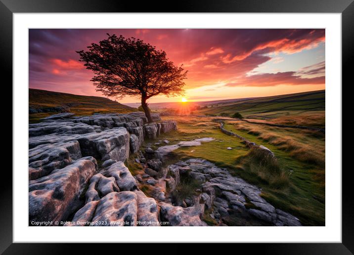 Yorkshire Dales Majesty Framed Mounted Print by Robert Deering