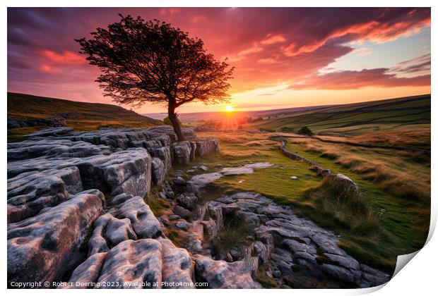 Yorkshire Dales Majesty Print by Robert Deering