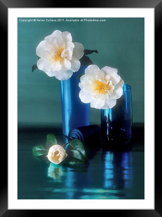 CAMELLIAS Framed Mounted Print by Helen Cullens