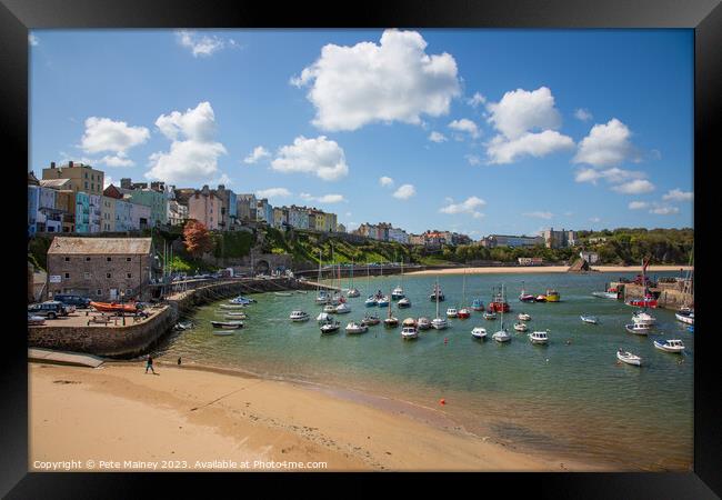 Tenby Harbour Framed Print by Pete Mainey