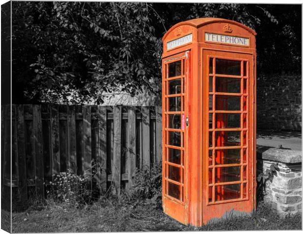 Iconic Red Telephone Box. Canvas Print by Colin Allen