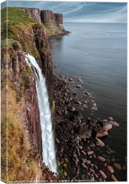 Spotlight on Scotland: Kilt Rock & Mealt Falls Canvas Print by Tom McPherson