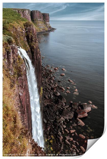 Spotlight on Scotland: Kilt Rock & Mealt Falls Print by Tom McPherson