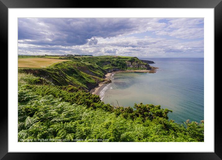 Coastal Panorama: Port Mulgrave Outlook Framed Mounted Print by Michael Shannon