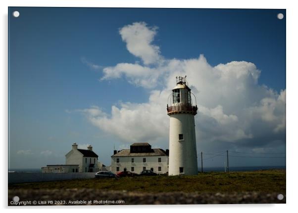 Cloudy Lighthouse Acrylic by Lisa PB