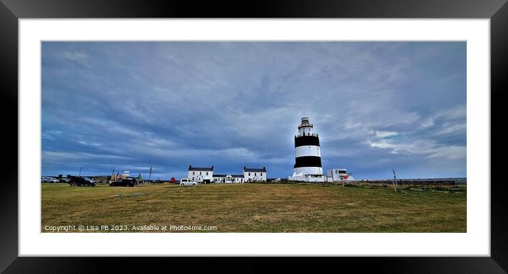 Panoramic Lighthouse Framed Mounted Print by Lisa PB
